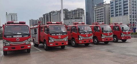 來鳳縣批量消防車已交付